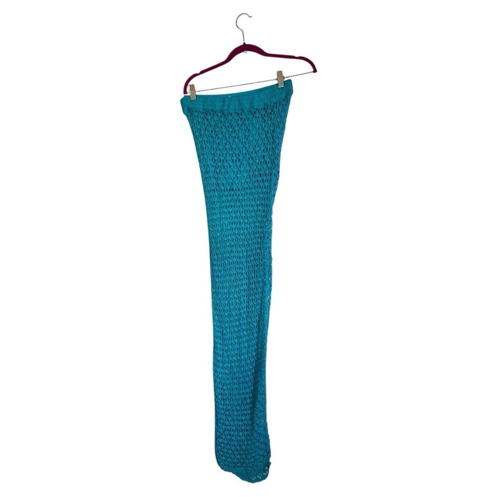 NWT SER.O.YA Sandy Crochet Skirt in Turquoise - Picture 4 of 8